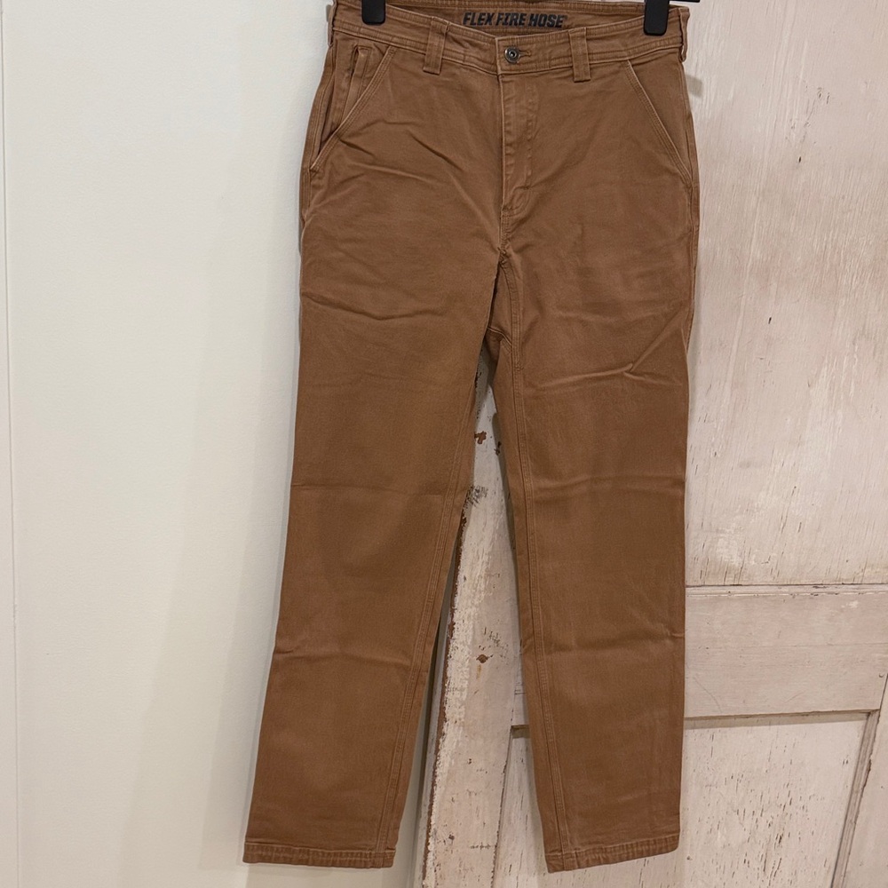 Duluth Trading Co Tan Flex Fire Hose Pants